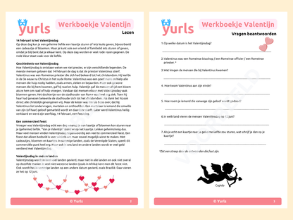 Werkboekje Valentijn – werkbladen voor groep 7/8
