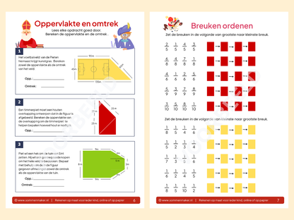 Rekenboekje Sinterklaas – werkbladen voor groep 7/8