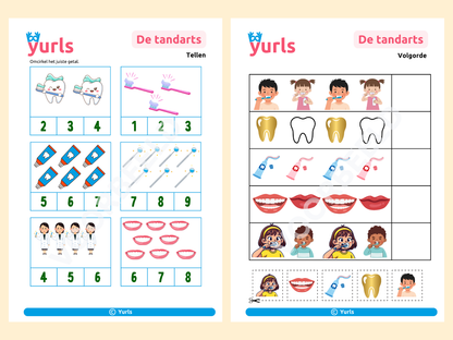 Werkboekje Tandarts – werkbladen voor groep 1/2