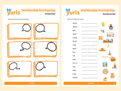 Werkboekje Koningsdag – werkbladen voor groep 3