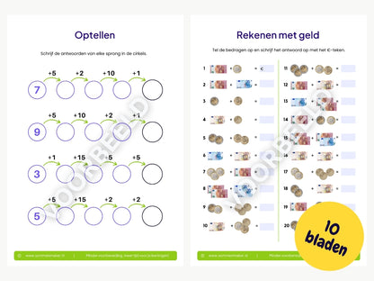 Rekenboekje – werkbladen voor groep 4