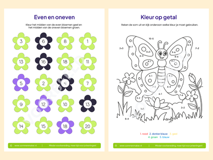 Rekenboekje – werkbladen voor groep 3