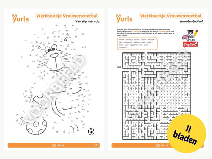Werkboekje Vrouwenvoetbal – werkbladen voor groep 6/7/8