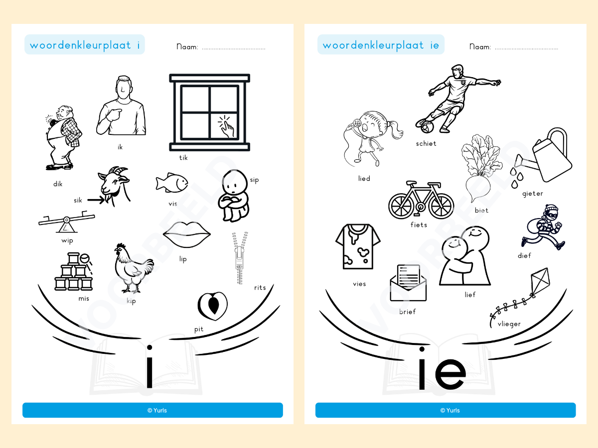 Woordenkleurplaten totaal – woordenkleurplaten voor groep 3