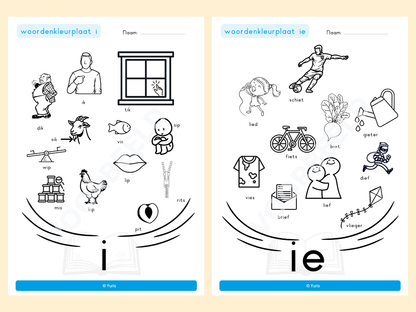 Woordenkleurplaten totaal – woordenkleurplaten voor groep 3