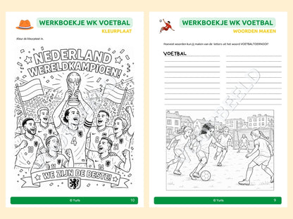 Werkboekje WK Voetbal – werkbladen voor groep 5/6