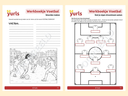 Werkboekje Voetbal België 5de en 6de leerjaar – werkbladen voor groep 7/8