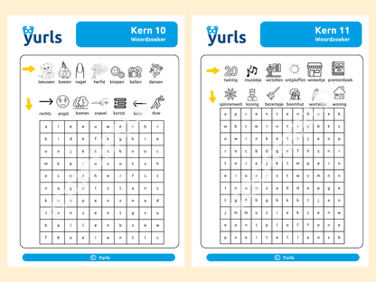 Woordzoekers Kern 1 t/m 11 – woordzoekers voor groep 3