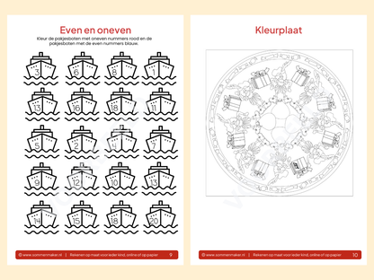 Rekenboekje Sinterklaas – werkbladen voor groep 3