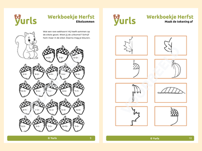 Werkboekje Herfst – werkbladen voor groep 3