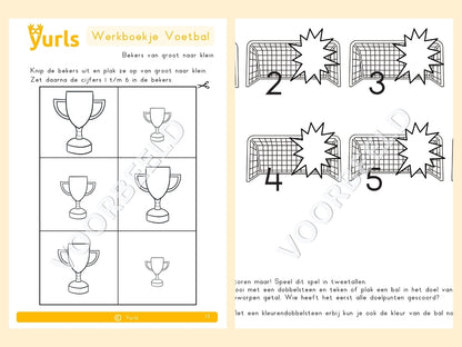 Werkboekje Voetbal – werkbladen voor groep 1/2
