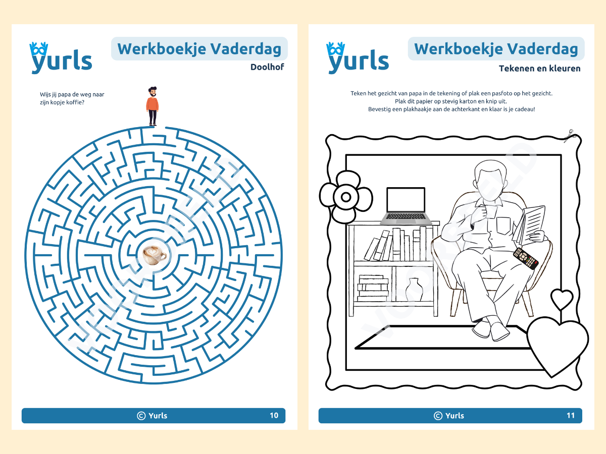 Werkboekje Vaderdag – werkbladen voor groep 3