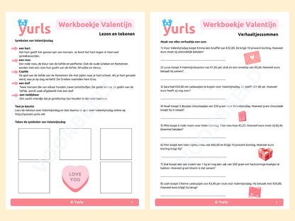 Werkboekje Valentijn – werkbladen voor groep 7/8
