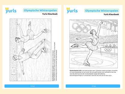 Kleurboek Winterspelen – kleurplaten Olympische Winterspelen