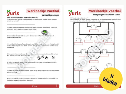 Werkboekje Voetbal Marokko editie – werkbladen voor groep 6/7/8