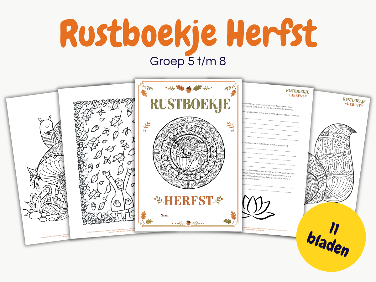 Rustboekje Herfst – voor groep 5 t/m 8