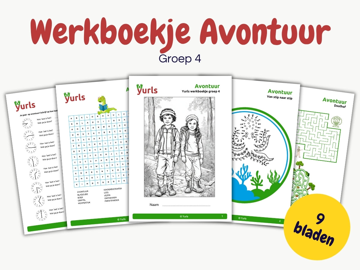 Werkboekje Avontuur – werkbladen voor groep 4