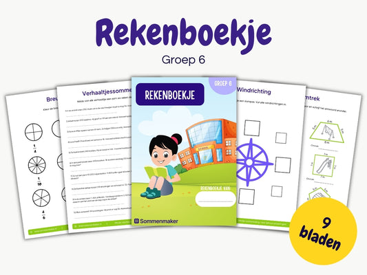Rekenboekje – werkbladen voor groep 6