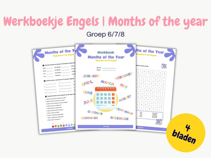 Werkboekje Engels – Months of the Year