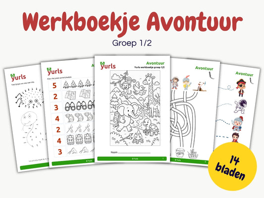Werkboekje Avontuur – werkbladen voor groep 1/2