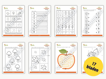 Werkboekje Herfst – werkbladen voor groep 1/2