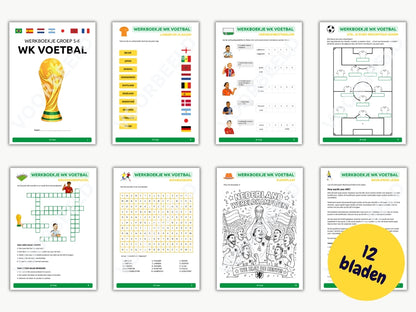 Werkboekje WK Voetbal – werkbladen voor groep 5/6
