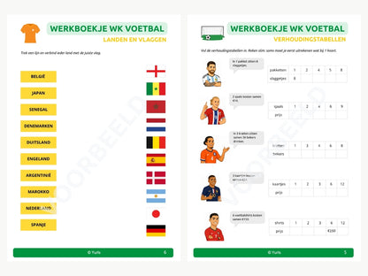 Werkboekje WK Voetbal – werkbladen voor groep 5/6